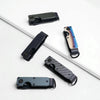 Compact Key Organizer Metal Key Chain Can Hold 2-6 Keys Black