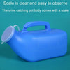 Household Mens Urinal 1200ml Plastic Potty With Lid And Smooth Mouth Urinal(White)
