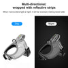 Reflective Dog Harness Vest, Breathable Nylon, Grey, Small