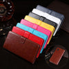 For Alcatel 1B 2020 idewei Crazy Horse Texture Horizontal Flip Leather Case with Holder & Card Slots & Wallet(Sky Blue)