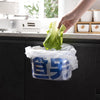 Wall-mounted Trash Can Storage Bucket Transparent Desktop Paper Basket Vase(Transparent)