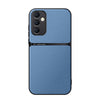 For Samsung Galaxy A15 4G / 5G Litchi Leather Magnetic Full Coverage Shockproof Phone Case(Blue)