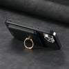 For Samsung Galaxy S24+ 5G Retro Cross Leather Ring Vertical Insert Card Bag MagSafe Phone Case(Black)