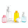 5 PCS Travel Plastic Bottles Leak Proof Portable Travel Accessories Small Bottles Containers, 60ml(Pink)
