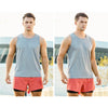 H-Shape Summer Men Sports Vest Casual Breathable Quick-drying Outdoor Running Vest, Size: XL(Grey)