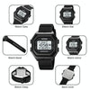 SKMEI 1875 Men Outdoor Electronic Watch Timing Multi-Functional Watch, Style: Steel Band Black Machine
