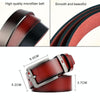 Dandali L8036 Men Casual Antique Pin Buckle Leather Belt Waistband, Length: 115cm (Coffee)
