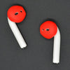 2 PCS Earphone Silicone Ear Caps Earpads for Apple AirPods / EarPods(Red)