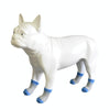 Dog Socks XL Grey-Blue (4 Pack) | Anti-Slip & Indoor/Car Use