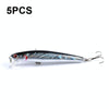 5 PCS M0205 9.6cm/9.8g Minnow Bionic Fake Bait Plastic Floating Hard Bait(4)