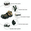 F26-2 26 Teeth Snow Mountain Non-slip Shoes Cover 201 Stainless Steel Ice Claws, Size: XL Black