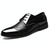 Fashion Men Leather Soft Business Casual Shoes, Size:48(Black)