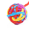 5 Cat Toys Balls with Bell, Yarn Ball Catnip Toys Brown Black White