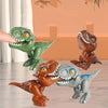 4 PCS Children Fun Doll Bite Finger Dinosaur Small Toys Simulation Tyrannosaurus Toys, Colour: Green-OPP Bag
