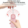 130dB Personal Safety Alarm Keychain with LED Light - Purple