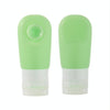 60ml Silicone Suction Cup With Brush Squeezed Bottle Portable Travel Storage Bottle(Green)