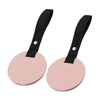 2pcs Concealed Car Seatback Leather Storage Hooks(Pink)