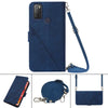 For Alcatel 1S / 3L 2021 Crossbody 3D Embossed Flip Leather Phone Case(Blue)