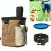 Dog Treat Training Pouch with Bowl | Oxford Canvas | Adjustable Belt