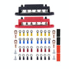 M6 RV Yacht High Current 6-column 250A Base Busbar, Color: Red + Black with Accessories