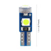10 in 1 Car T5 0.2W DC12V Instrument Panel LED Decorative Light(Green Light)