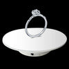 25cm 360 Degree Electric Rotating Mirror Surface Turntable Display Stand Video Shooting Props Turntable for Photography, Load 3kg, Powered by Battery(White)