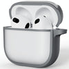 For AirPods 4 Skin Feel Series TPU Hybrid PC Case(Grey)