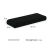 18.5x6x2cm Bar Ring Holder Black Microfiber Necklace Ring Jewelry Display Live Jewelry Prop Rack