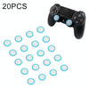 20 PCS Luminous Silicone Protective Cover for PS4 / PS3 / PS2 / XBOX360 / XBOXONE / WIIU Gamepad Joystick(Blue)
