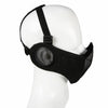 WoSporT Half Face Metal Net Field  Ear Protection Outdoor Cycling Steel Mask(Grey)