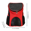 Foldable Pet Carrier Backpack, Breathable Nylon, Red, For Cats/Small Dogs