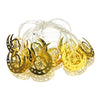 3m 20 LEDs Eid Al-Fitr LED Star and Moon String Lights Ramadan Festival Decoration Lamps(Warm White Light)