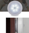 0.3W White Light Round Shape LED PIR Sensor Light , 6 LEDs 30 LM SMD-3528 for Cabinets