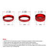 For Jeep Wrangler 2018-2021 4 in 1 Car Air Conditioner Switch Headlight Button Knob Cover Trim(Red)