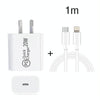 1m AU-20W PD USB-C / Type-C Travel Charger with USB-C to 8 Pin Data Cable, AU Plug