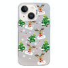For iPhone 14 Plus Christmas Series PC Full Coverage Pattern Phone Case(CW057 White)
