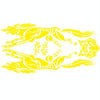 2 PCS/Set D-218 Wolf Totem Pattern Car Modified Decorative Sticker(Yellow)
