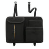 DE RAN FU Flip Fur Car Seat BackTissue Box Storage Hanging Bag With Hook(Black)