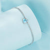 Sterling Silver Heart Double Layer Anklet