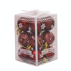 12pcs/pack 4cm Christmas Ball Special Shape + Glitter + Bright Set(Wine Red)