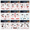 10pcs Halloween Scar Waterproof Tattoo Sticker Simulated Face Horror Stickers, Pattern: RM-045