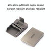 AWMN Men Nylon Canvas Cargo Jeans Casual Buckle Belt, Length: 120cm(Silver Buckle Wolf Brown)