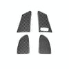 4 PCS Car Carbon Fiber Window Lifting Button Decorative Stickers for Volvo V60 / XC60 2010-2017 / S60 2010-2018, Right Drive