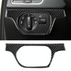 Carbon Fibre Car Headlight Switch Decorative Sticker for Audi Q3 2013-2018