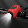 2 In 1 Bicycle Rechargeable Waterproof High Decibel Bell with Highlight Light(Red)