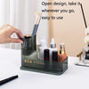 4071 Desktop Jewelry Lipstick Makeup Brush Storage Box(Lighter Green)