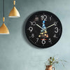 1207B Romantic LED Radical Hanging Clock Living Room Metal Nightlight Wall Clock(Whale)