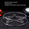 2 PCS Kitchen Insulation Anti-Hot Pan Rack Multi-Function Steamer Rack Stainless Steel Water Steaming Frame(Pan Paddle)
