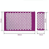TPE + Sponge Acupuncture Acupoint Pain Relief Acupuncture Massage Pad Yoga Mat + Pillow Set(Purple)
