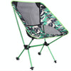Outdoor Camouflage Portable Folding Camping Chair Light Fishing Beach Chair Aviation Aluminum Alloy Backrest Recliner